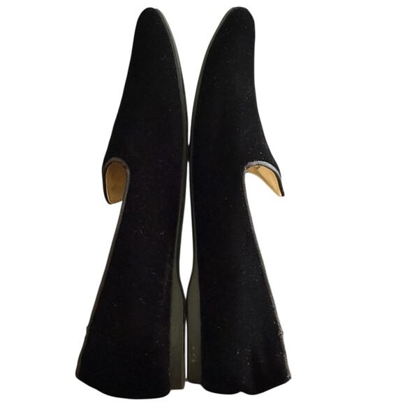 Birdies “The Heron” Black Slate Velvet Slip On Loafers Size  8 - Picture 6 of 11